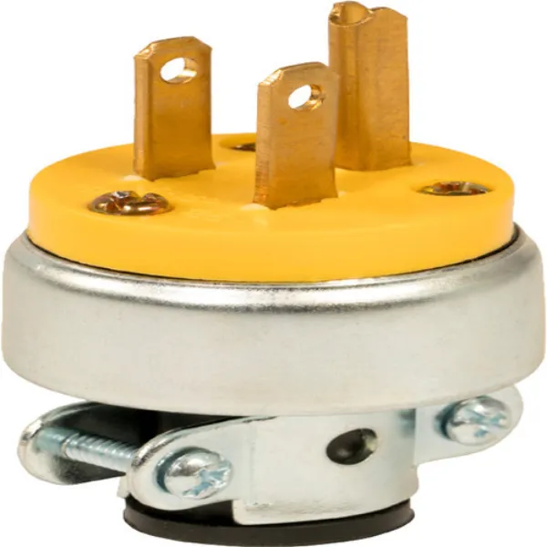 Clavija Colgante Blindada c/Tierra 125V 15A JX-2867