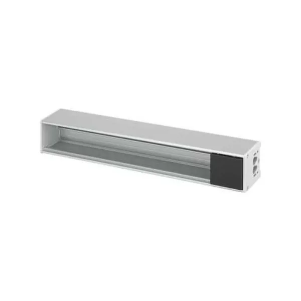 Perfil de Aluminio Ofiblock Compact K45 con Entradas Laterales de Cable para 6 Mecanismos