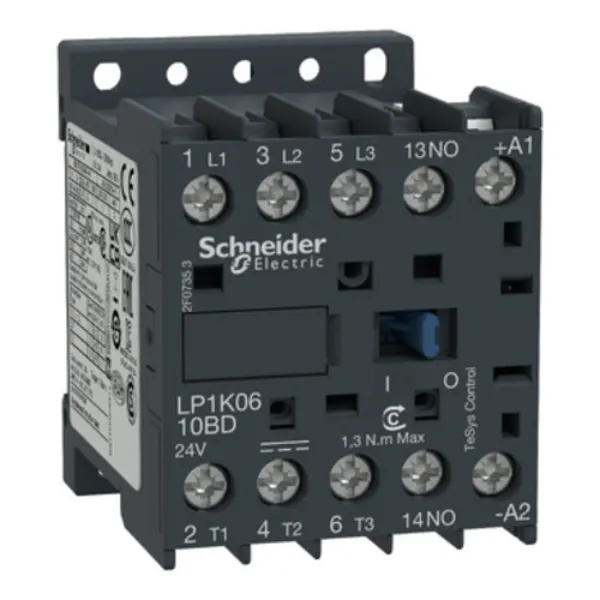 Minicontactor 3P AC-3 440 V 9 A - bobina 24 V CD