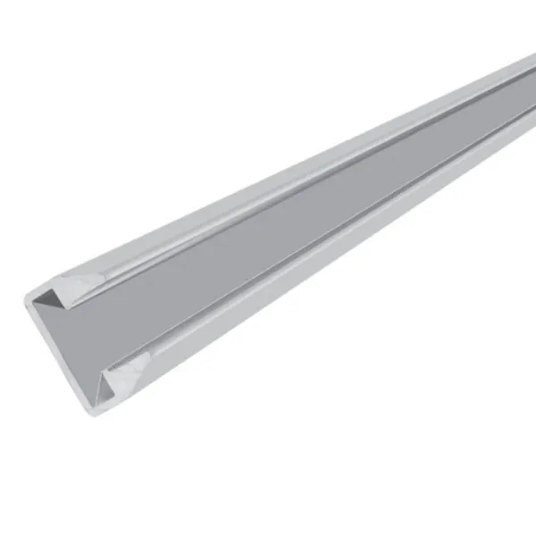 Repisero LED ILUPAV04 2m Aluminio Acabado Natural para Cristal o Acrílico de 8mm Ilumileds