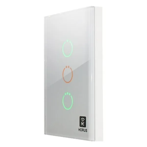 INTERRUPTOR TÁCTIL INTELIGENTE TRIPLE HSC-S513-US Z-WAVE HORUS TLAPPS