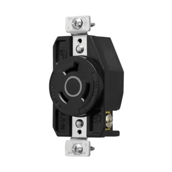 COLOR CODED LOCKING RECEPTACLE AHCL720R 20A 277V INDUSTRIAL NEGRO MARCA EATON