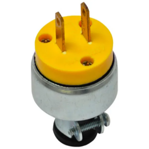 CLAVIJA BLINDADA C-ABRAZADERA EC-2862 2P 125V 15A  MARCA SUPPLIER
