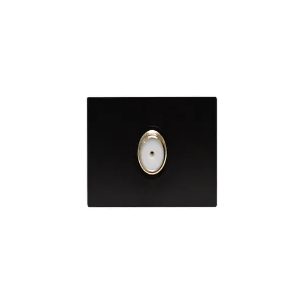 TOMA TV COAXIAL SPM-06P 1 MODULO RG-59 NEGRO  MARCA SUPPLIER