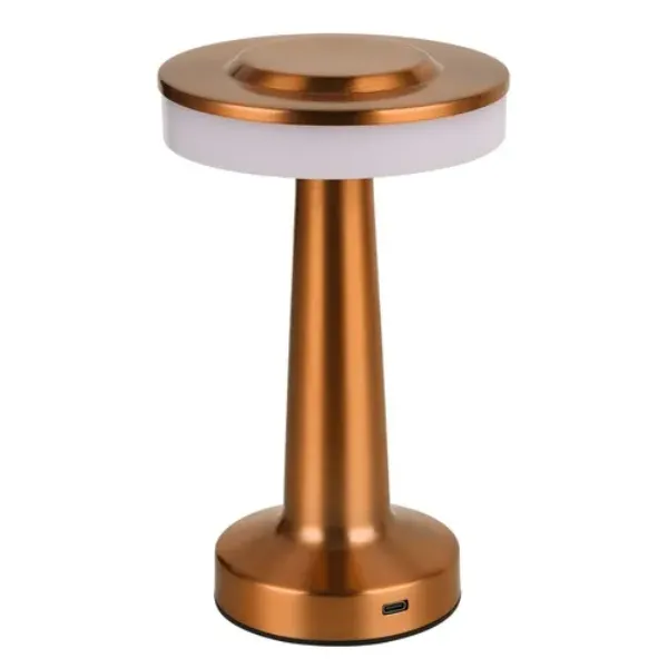 LUMINARIO DE MESA LED TOUCH 20X9CM 3W 100-240V 200LM COBRE COMERCIAL 2G