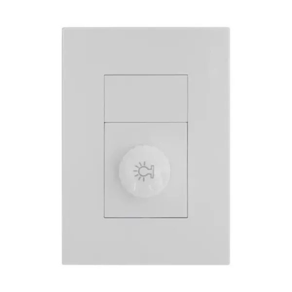 PLACA ARMADA VSERIES CON DIMMER BLANCO IGOTO