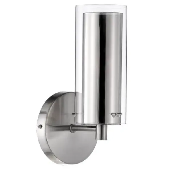 LUMINARIA DE PARED 1 X 60W JAVA CRISTAL-CRISTAL ESPEJO COMERCIAL 2G