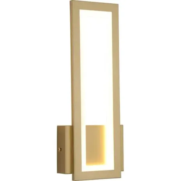LUMINARIA LED DE PARED RECTANGULAR 13W ORO COMERCIAL 2G