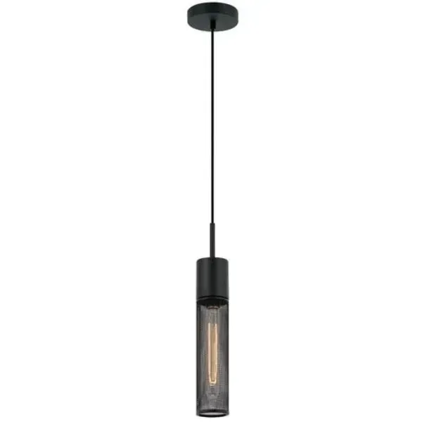 LUMINARIA COLGANTE FOCO VINTAGE 30W NEGRO COMERCIAL 2G