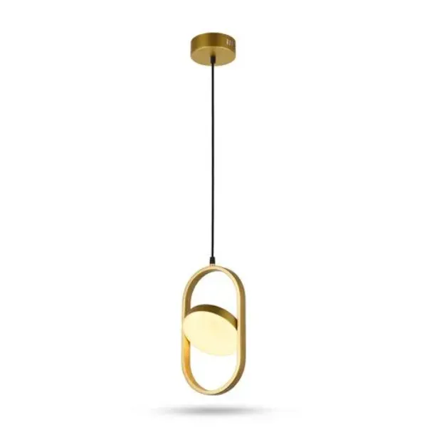 LUMINARIA LED COLGANTE DIRIGIBLE 8W ORO COMERCIAL 2G