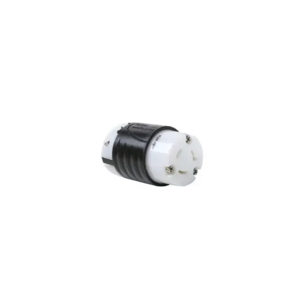 CONECTOR 2P3H 20A 277V IP20 NEMA NEGRO-BLANCO TURNLOCK