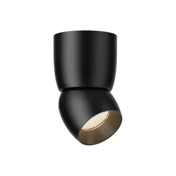 LAMPARA DE TECHO PLAFON SOBREPONER LED 8W 30K 127V NEGRO TECNOLITE