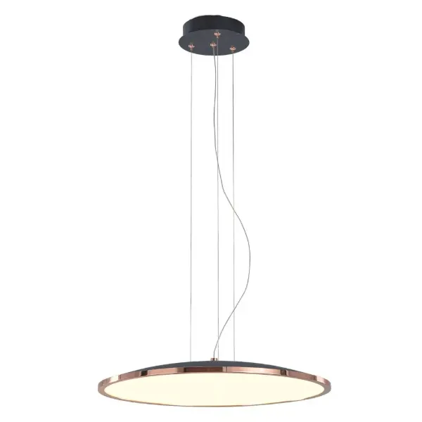 LUMINARIA DE INTERIOR SUSPENDIDA LED 38W 3000K ROSA NEGRO TECNOLITE