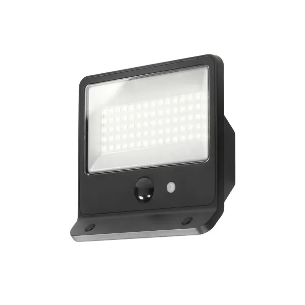 LAMPARA SOLAR 10W 3.7V 65K NEGRO TECNOLITE