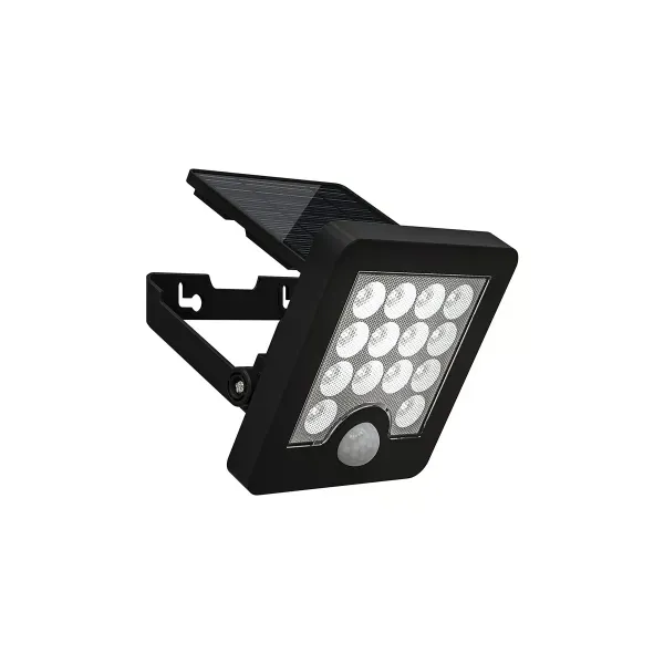 LAMPARA SOLAR 4W 65K 3.7V NEGRO TECNOLITE